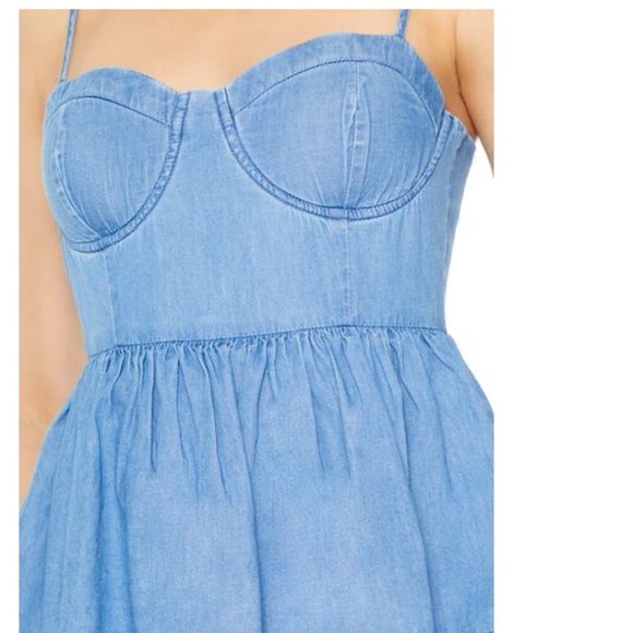 New All The Way Glam Denim Dress - Picture 6 of 8